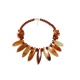 Orange Carnelian Beaded Necklace
